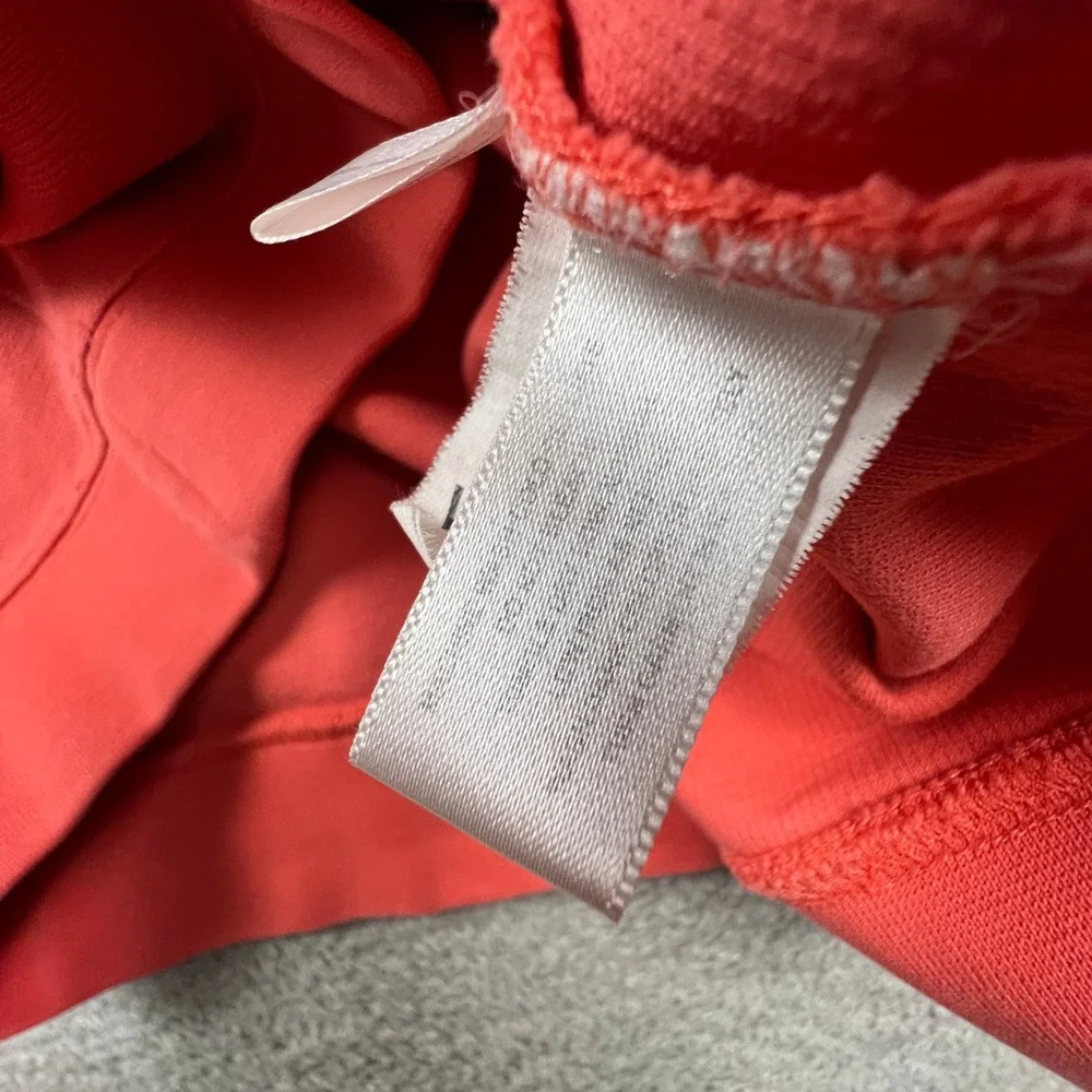 Cutter & Buck Quarter Zip Pullover Womens Large Coral Pima Cotton Ribbed Athlete